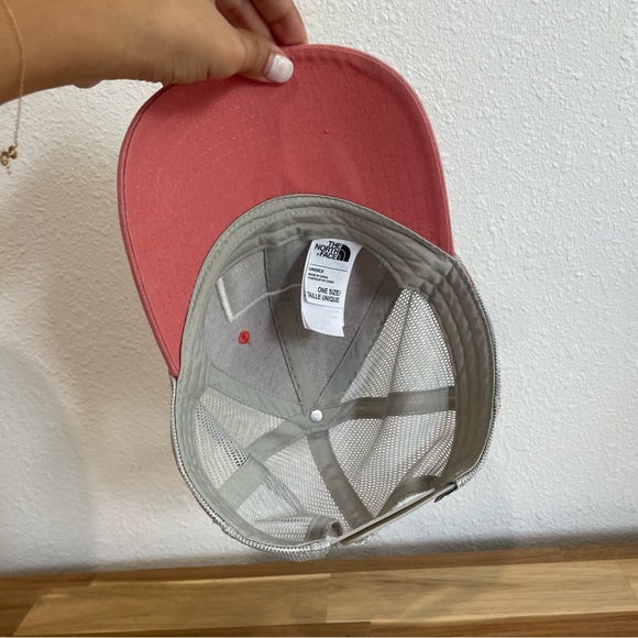 The North Face Pink Mesh Snap Back Trucker Hat - Picture 4 of 9